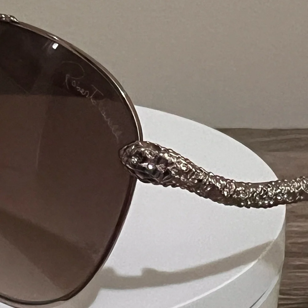 New Roberto Cavalli Hoedus 899S Rose Gold Aviator Sunglasses 59mm